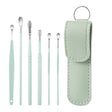 5 Sets 6 In 1 Stainless Steel Spring Spiral Portable Ear Pick, Specification: Green - Ear Care Tools by PMC TechLife | Online Shopping South Africa | PMC TechLife