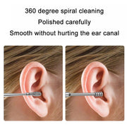 5 Sets 6 In 1 Stainless Steel Spring Spiral Portable Ear Pick, Specification: Green