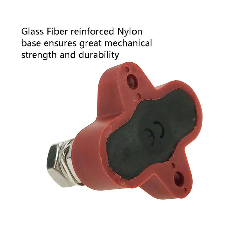 Double Terminal Block Spiral Fixed Wire Connector, Color: M6 Black