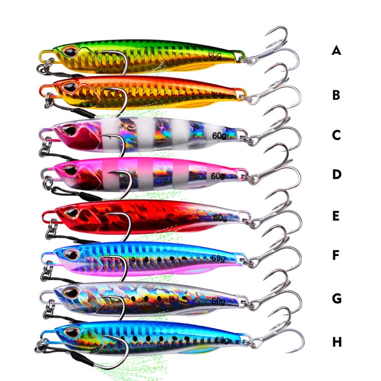 3 PCS PROBEROS LF103 Simulation Metal Sea Fishing Bait, Specification: 10g(H With Hook)
