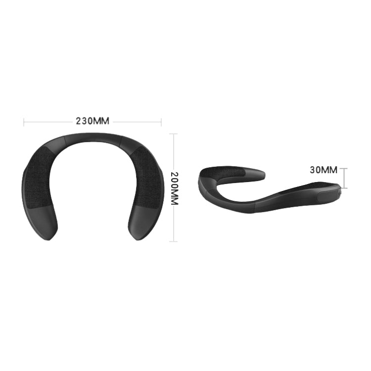 EBS-909 Portable Neck-mounted Wireless Bluetooth Speaker(Black)