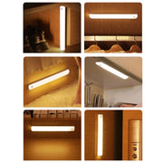 Magnetic Rechargeable Cabinet Bedside Human Body Induction Lamp, Specification: 400 mAh Without Switch 15cm(White Light)