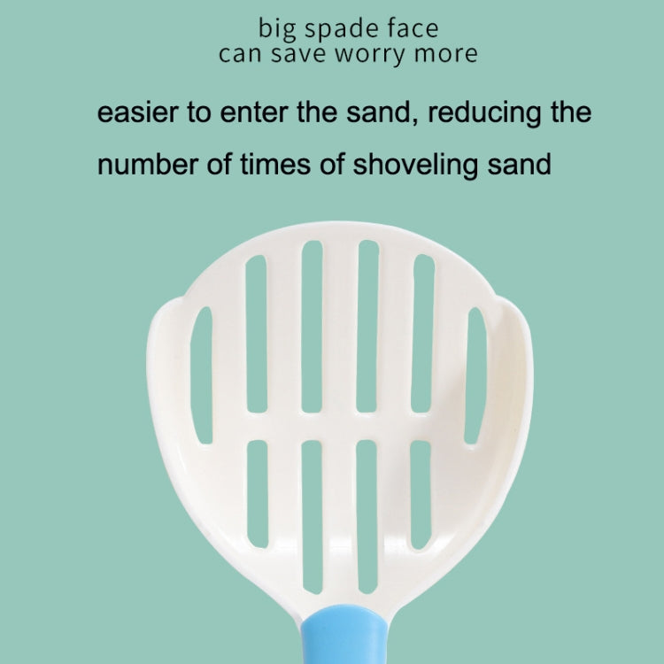 Pet Cat Litter Shovel Cat Poop Cleaning Tool(Coffee + Orange)