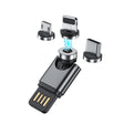 USB Portable Magnetic Adapter, Random Colors Delivery, Model: Charging Function(3 in 1) - Charging Cable & Head by PMC TechLife | Online Shopping South Africa | PMC TechLife