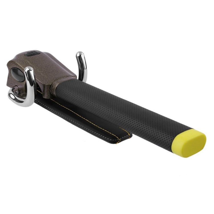 Car Steering Wheel Anti-Theft Lock((Black Gold))