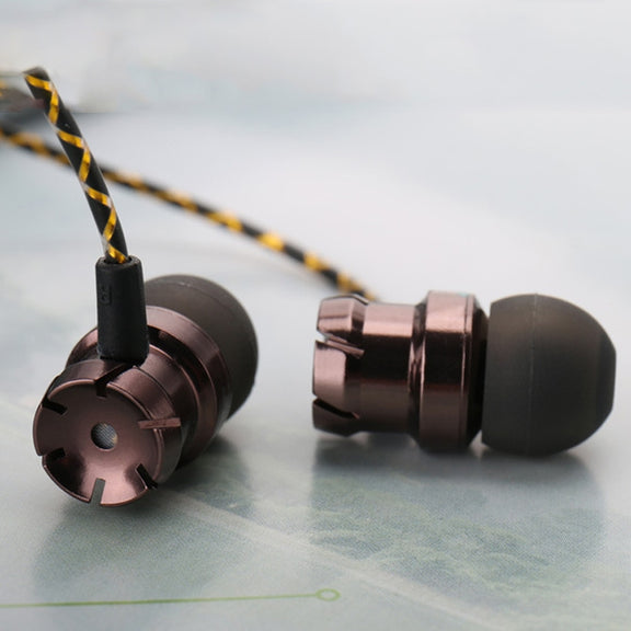 2 PCS EN500 3.5mm Plug Snake Pattern In-Ear Phone Earphone(Black)