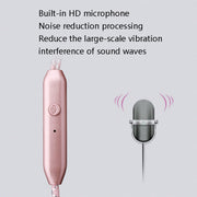 2 PCS EN500 3.5mm Plug Snake Pattern In-Ear Phone Earphone(Rose Gold)