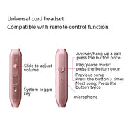 2 PCS EN500 3.5mm Plug Snake Pattern In-Ear Phone Earphone(Rose Gold)