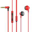 TS6800 3.5mm Metal Elbow Noise Cancelling Wired Game Earphone(Red) - Normal Style Earphone by PMC TechLife | Online Shopping South Africa | PMC TechLife
