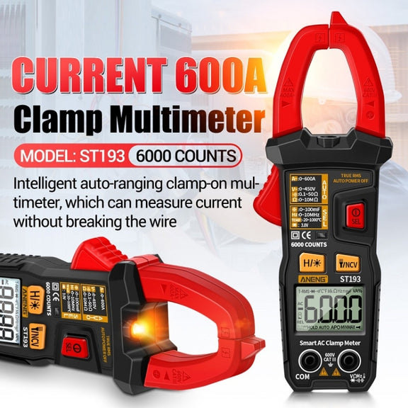 ANENG ST193 Intelligent Automatic Multifunctional AC Clamp Digital Meter