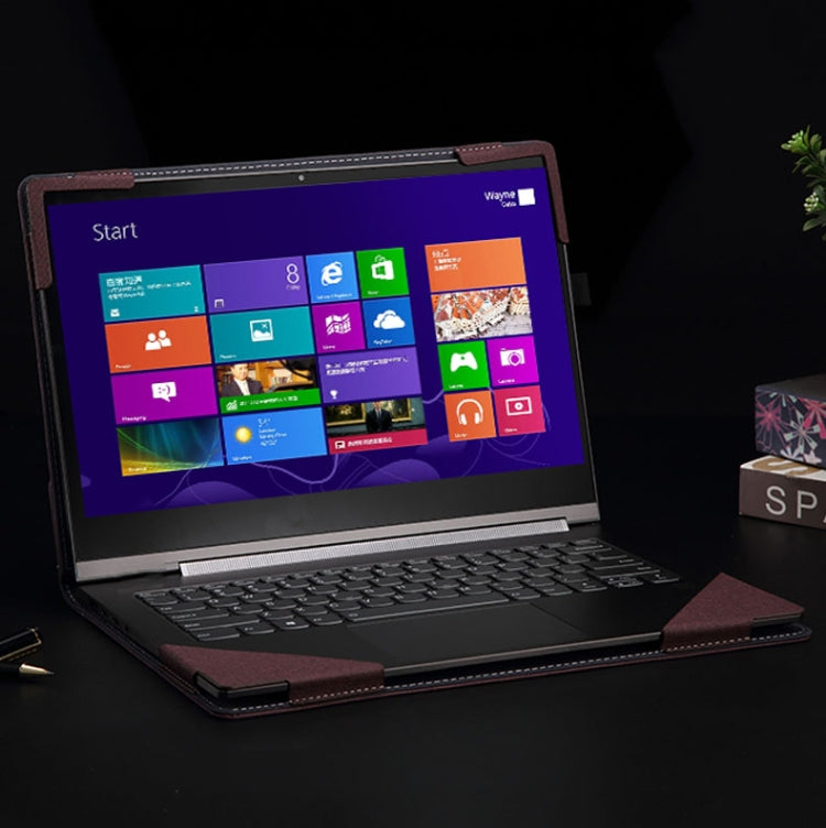 Laptop Anti-Drop Protective Case For Lenovo Xiaoxin 15 2020/2021(Wine Red)