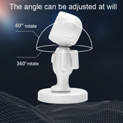 TOPFREE Astronaut Car Bracket Magnetic Adhesive Paste Navigation Car Phone Bracket(White)