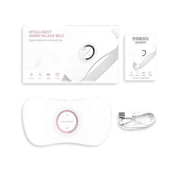 Electric Heating Uterus Warming Belt, Specification: English(White)