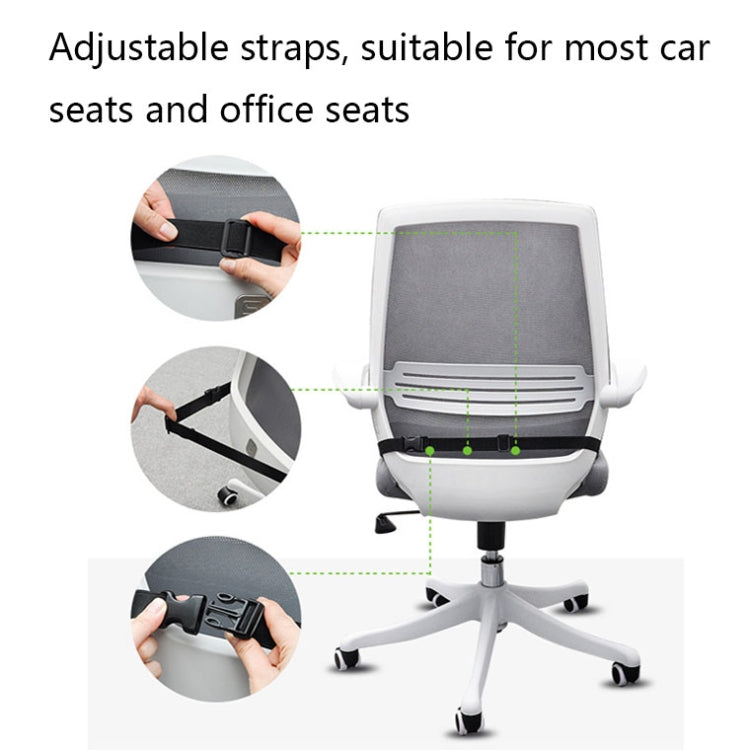 QFC040 U-shaped TThickened Memory Foam Car Seat Cushion(Grey)
