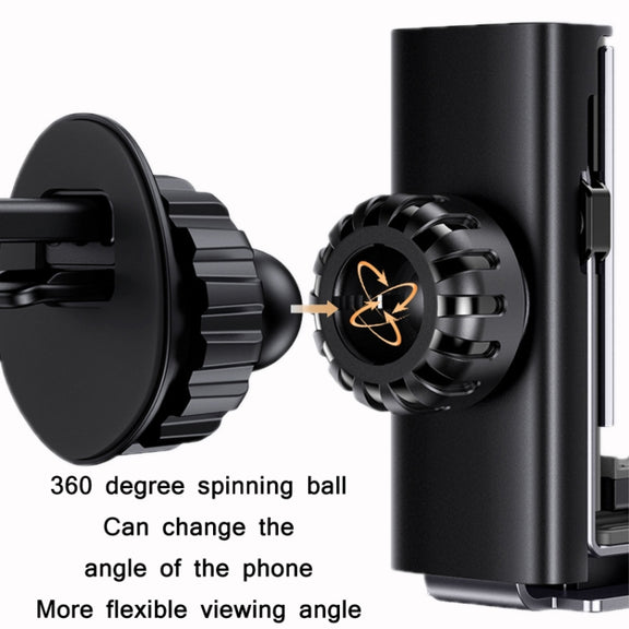 ZJ058 Car Fully Automatic Hidden Double-arm Air Outlet Gravity Bracket(Black)