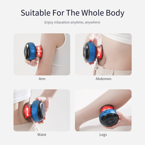 6-speed USB Plug-in Electric Cupping Massage Device(Blue)