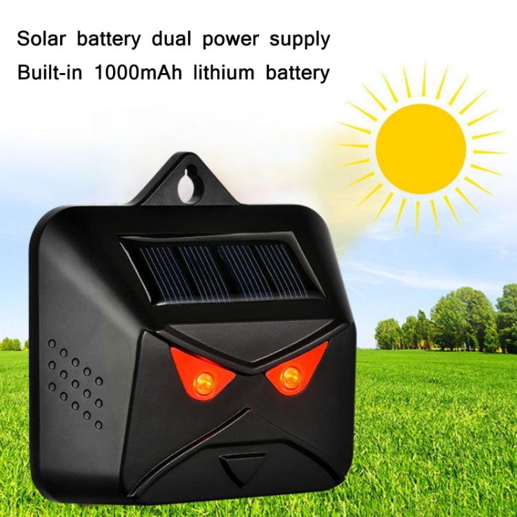 209A Solar High Frequency Flash Nocturnal Animal Repeller(Black Owl)