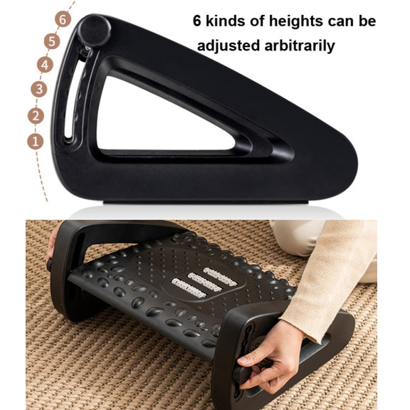Office Computer Set Up Foot Stool Foot Massage Pedal(Bean Color)