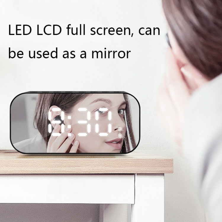Havit M3 Subwoofer Mini Mirror Clock Bluetooth Speaker, Spsc: 1200mAh (Black���