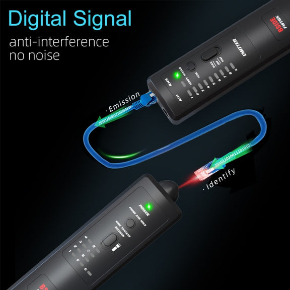 BSIDE FWT8X  Dual Mode Network Wire Tracker Cable Toner RJ45 RJ11 Accurate Ethernet LAN Tracer