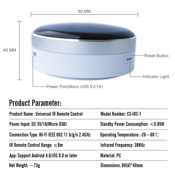 Mobile WiFi Infrared Voice Remote Control Smart Remote Control