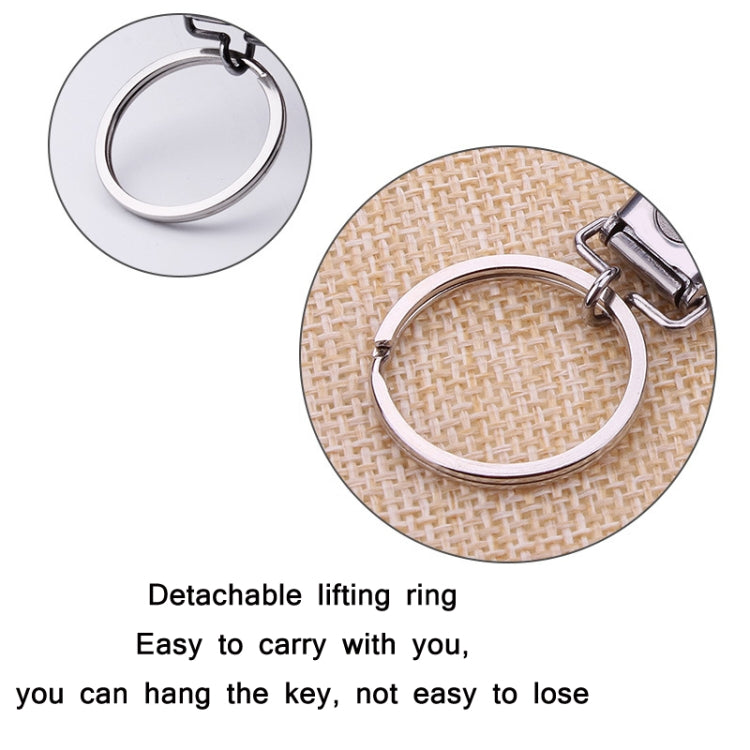 Stainless Steel Folding Nail Clippers with Keychain(Silver)