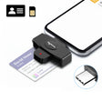 Rocketek CSCR3 Smart CAC Card Reader Type-c Bank Tax Declaration SIM Card/IC Card ID Card Reader(Black) -  by PMC TechLife | Online Shopping South Africa | PMC TechLife | Buy Now Pay Later Mobicred