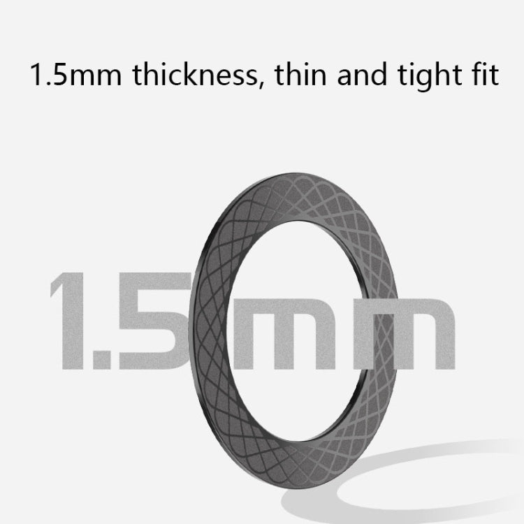 2 PCS T12 Stripe Pattern Magnetic Suction Wireless Charger Magnetic Sheet(Black)