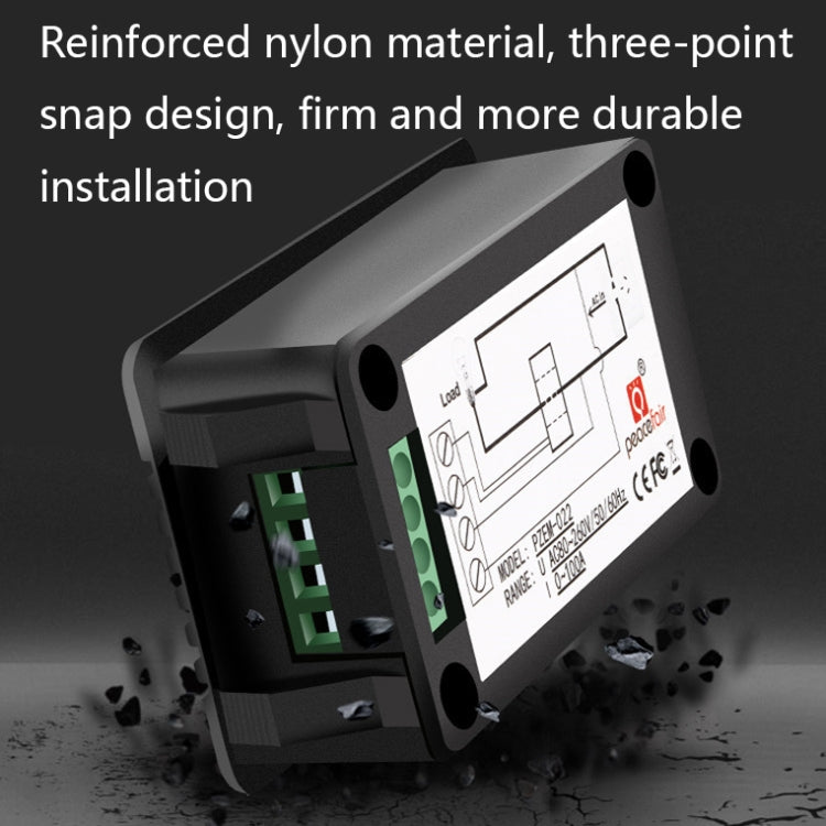 Peacefair English Version Multifunctional AC Digital Display Power Monitor, Specification: 5A
