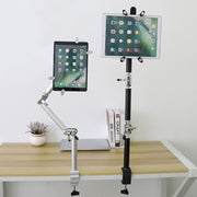 TB-03 Aluminum Alloy Tablet PC Stand Lazy Bedside Desktop Folding Camera Microphone Stand(Silver)