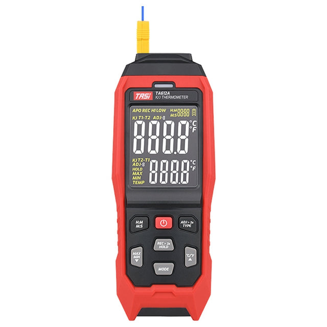 TASI Contact Temperature Meter K-Type Thermocouple Probe Thermometer, Style: TA612A Single Channel
