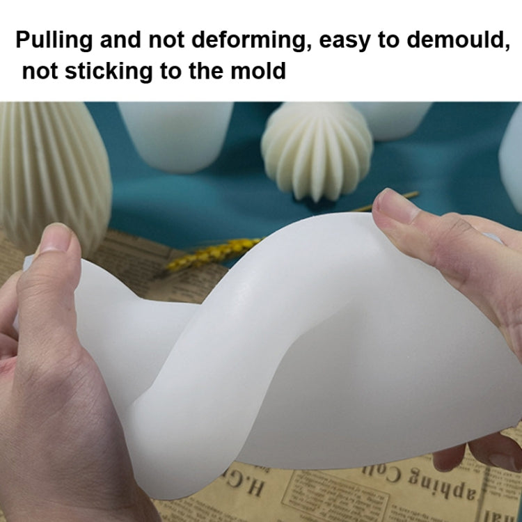 Scented Candle Silicone Mold DIY Handmade Soap Mold, Specification: Sector
