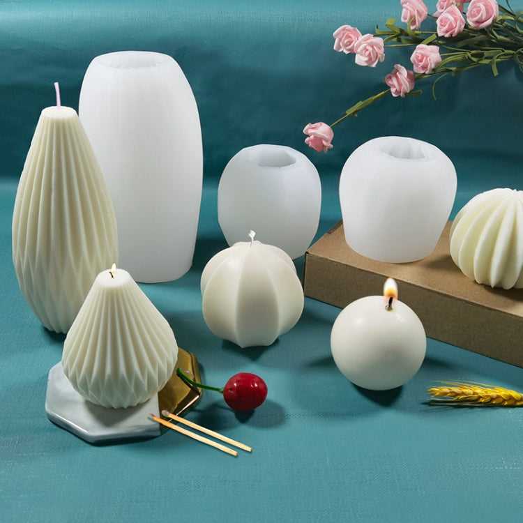 Scented Candle Silicone Mold DIY Handmade Soap Mold, Specification: Sector