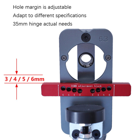 6 PCS / Set 35mm Hinge Open Hole Cabinet Door Plate Hinge Packed Locator