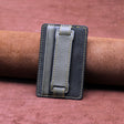 2 PCS Leather Phone Card Sleeve Back Sticker Wrist Pull Strap Holder(Black) - Hand-Sticking Bracket by PMC TechLife | Online Shopping South Africa | PMC TechLife