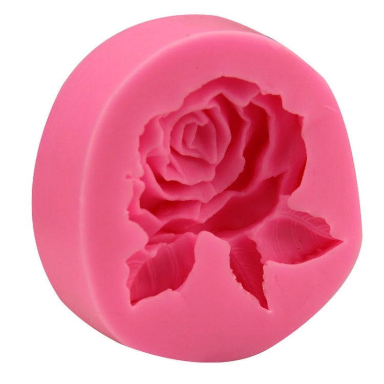 Big Rose Flower Handmade Soap Silicone Mold, Colour: Random(8.2x8x2.5cm)