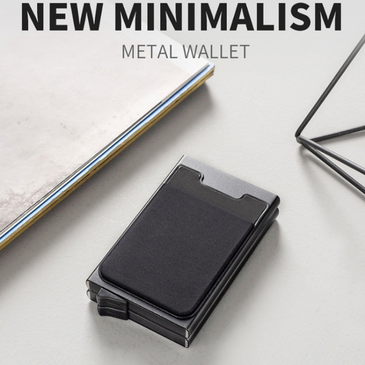 RFID Aluminum Alloy Anti-Degaussing Coin Card Holder(Silver)