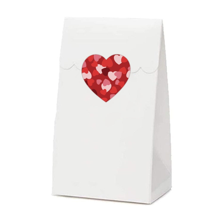 Roll Pack Valentine Day Heart Love Sticker Self-adhesive Label, Size: 2.5cm / 1 Inch(K-173)
