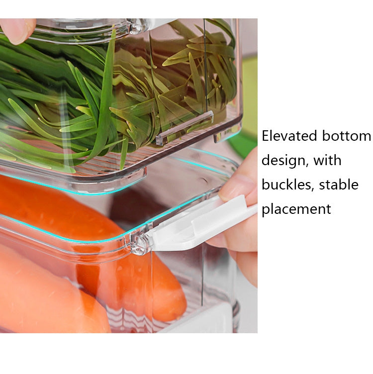 Fruit and Vegetable Refrigerator Crisper with Lid, Specification: TY-9077