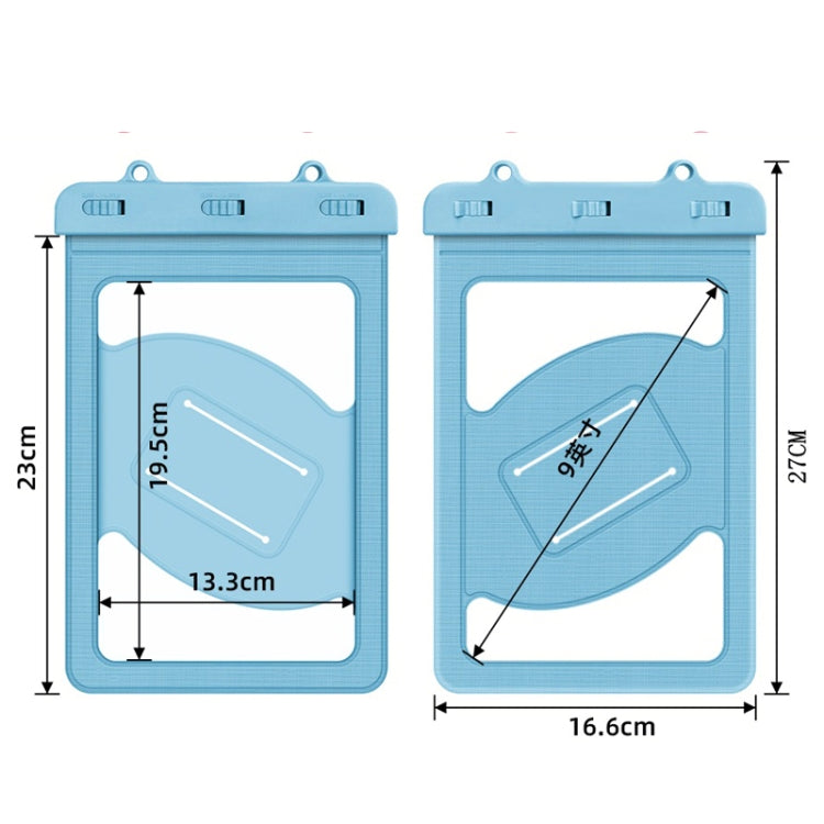 PB-01 Tablet PC Water-resistant Bag For Below 9 Inches(Gray Blue)