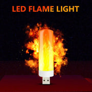 4 PCS USB Candlelight LED Imitation Flame Lamp