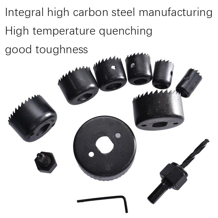16 PCS / Set Woodworking Open Machine Plastic Barrel Plasterboard Punch Drill Bit Electric Drill Reamer Woodworking Tool
