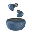 Mini Wireless With Charged Power Display ENC Bluetooth Headset(Blue) - Bluetooth Earphone by PMC TechLife | Online Shopping South Africa | PMC TechLife