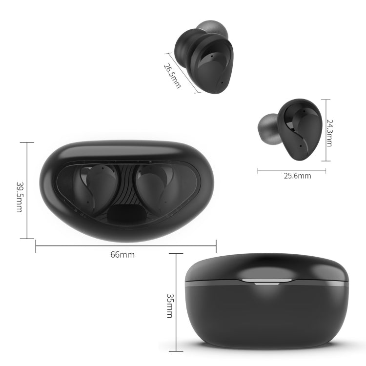 Mini Wireless With Charged Power Display ENC Bluetooth Headset(Blue)