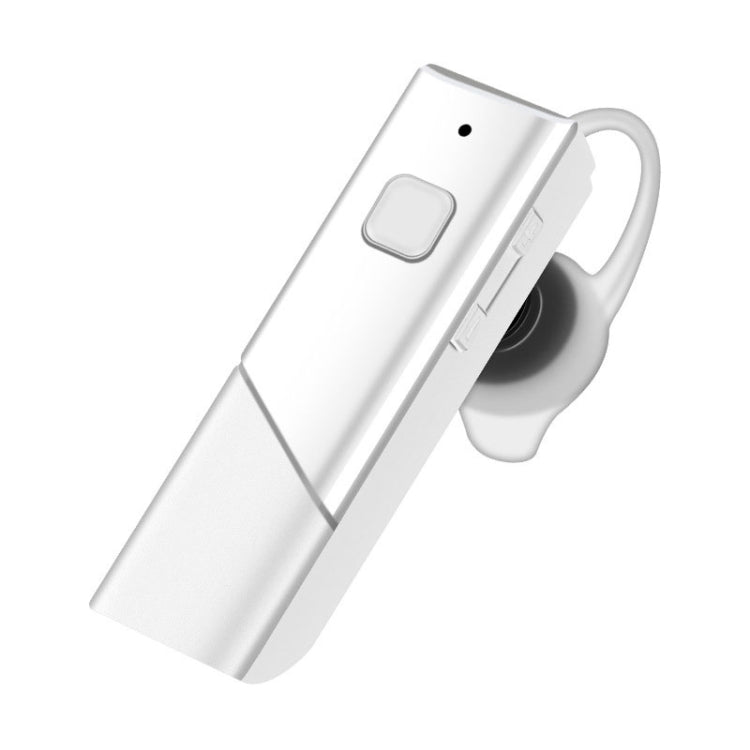 Single Ear 4.2 Bluetooth Headset Stereo HIFI Sports Wireless Bluetooth Headset(A1 White)