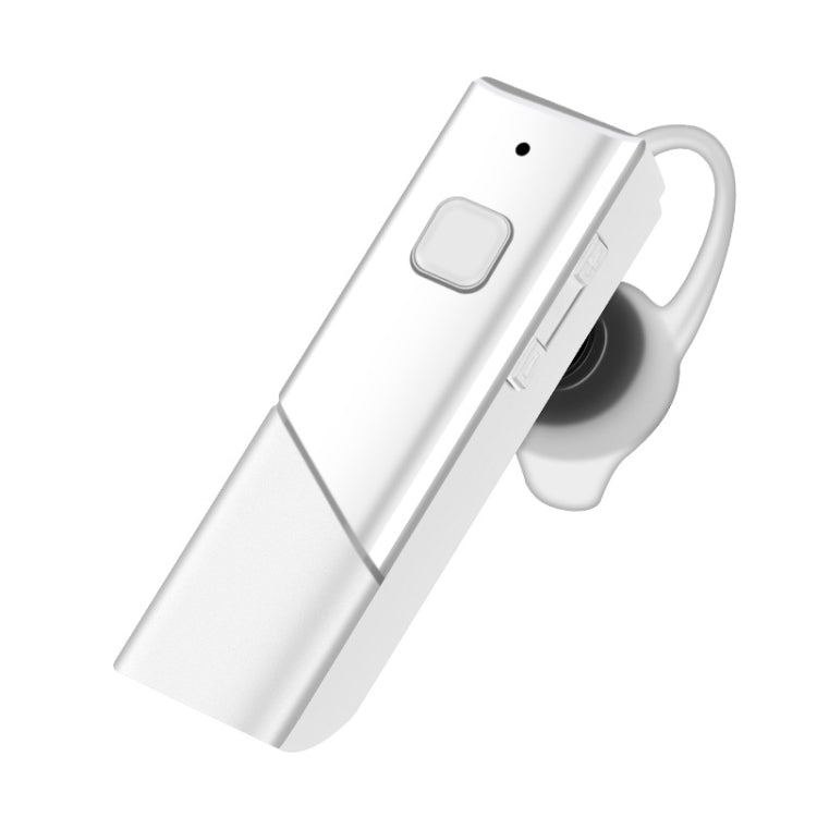 Single Ear 4.2 Bluetooth Headset Stereo HIFI Sports Wireless Bluetooth Headset(A1 White)