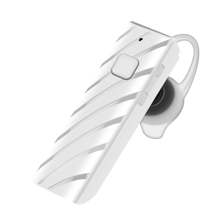 Single Ear 4.2 Bluetooth Headset Stereo HIFI Sports Wireless Bluetooth Headset(A2 White)