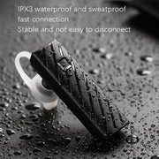Single Ear 4.2 Bluetooth Headset Stereo HIFI Sports Wireless Bluetooth Headset(A1 White)