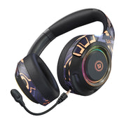 EL-A2 Gaming Ambient Light Folding Wireless Bluetooth Headset(Black)