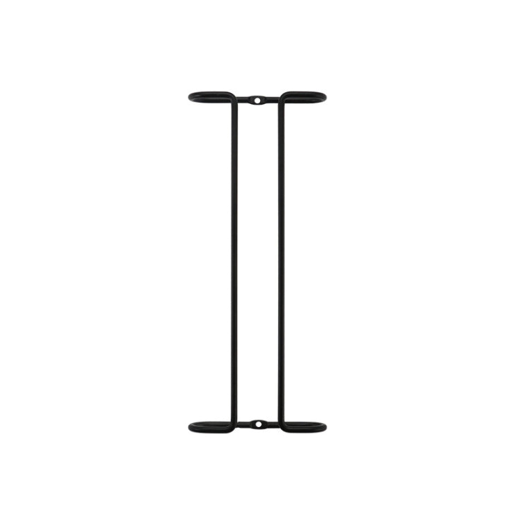 Simple Single-Row Red Wine Cup Inverted Rack(Dumb Black)